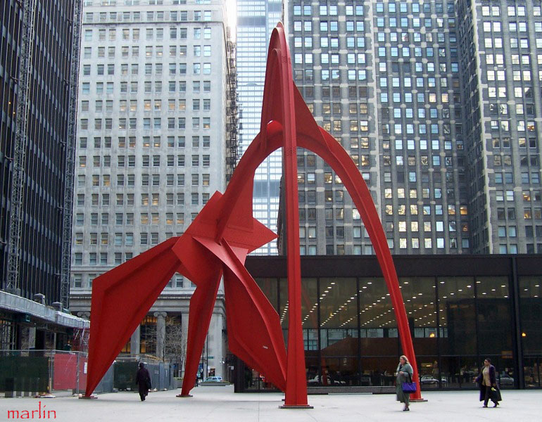 Alexander Calder's "Flamingo"