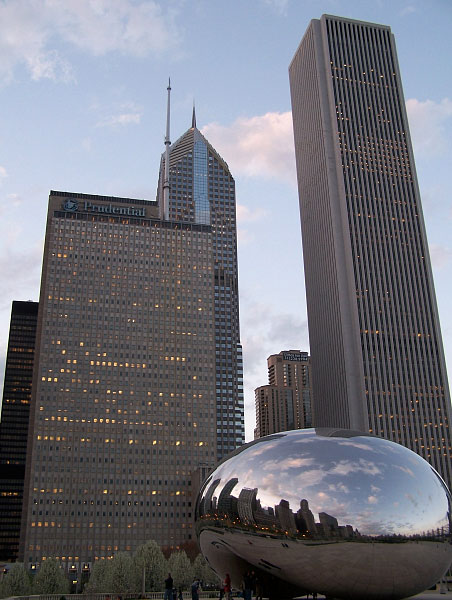 The Bean and the Prudential Building