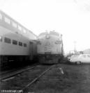 C&NW Locomotives in freightyard at Des Plaines, Illinois