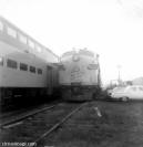 C&NW Locomotives in freightyard at Des Plaines, Illinois