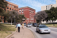 image: Dealey Plaza Dallas Texas Elm Street looking north