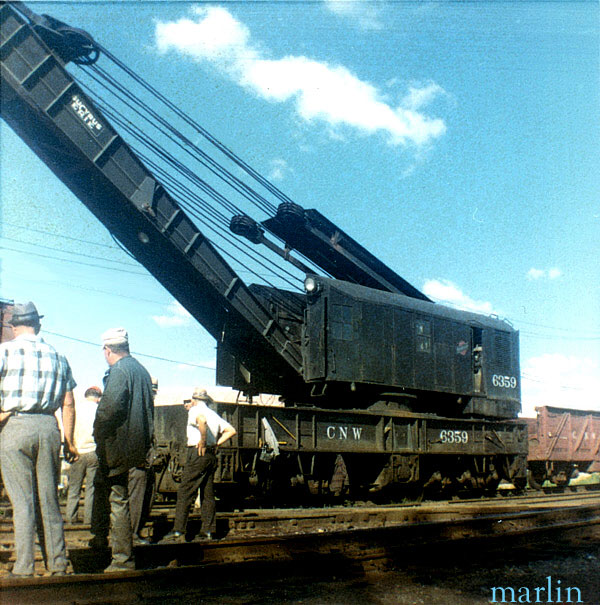 C&NW Bucyrus Erie crane 6359