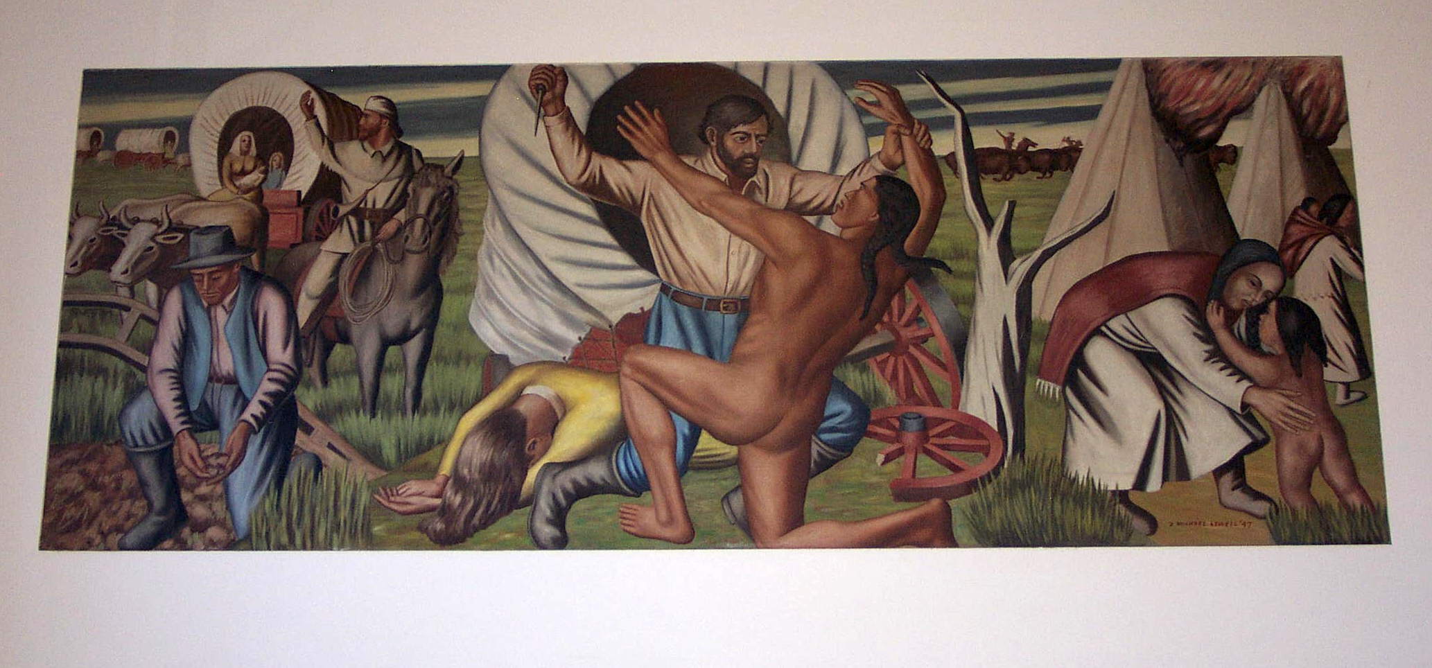 color photo Post Office Mural by James Michael Newell